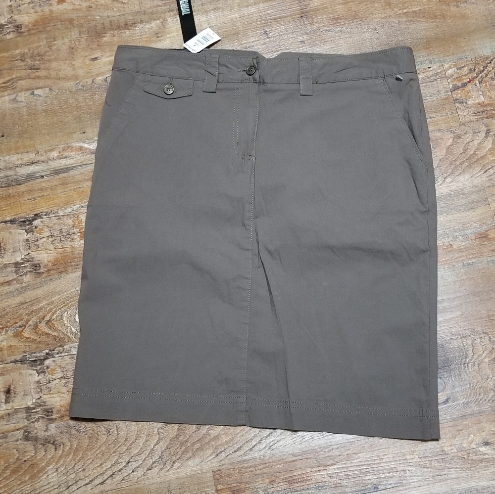 Nicole Miller Skirt NWTAG 10 Tan Casual Mid